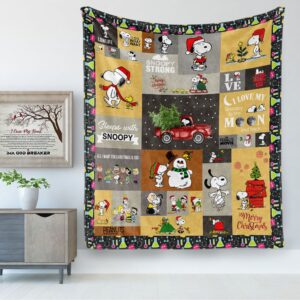 Snoopy Christmas 3D Quilt  Quilt